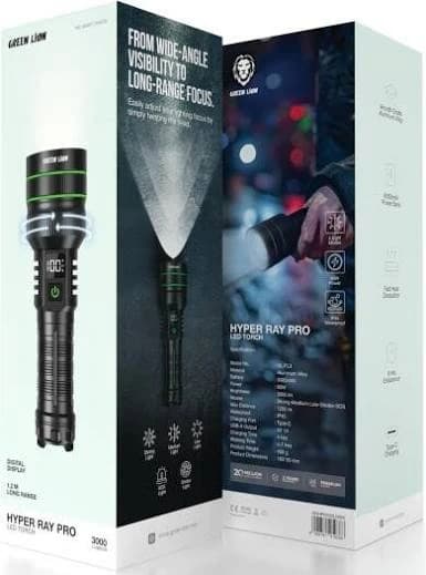 چراغقوه گرین لاین مدل GREEN LION HYPER RAY PRO GL-FL3 GNHR3000LM — تصویر ۵