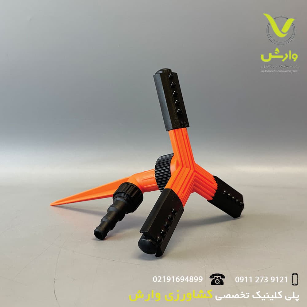 فواره بهکو سه شاخ پلاستیکی با پایه میخی BS-P043 — تصویر ۲