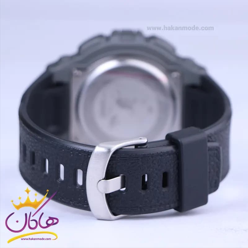 ساعت مچی کرست پرو مردانه بند رابر مشکی دیجیتالی crest 9503/1 — تصویر ۲