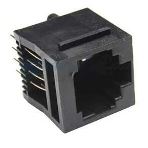 سوکت شبکه مادگی rj45 پلاستیکی ایستاده — تصویر ۳