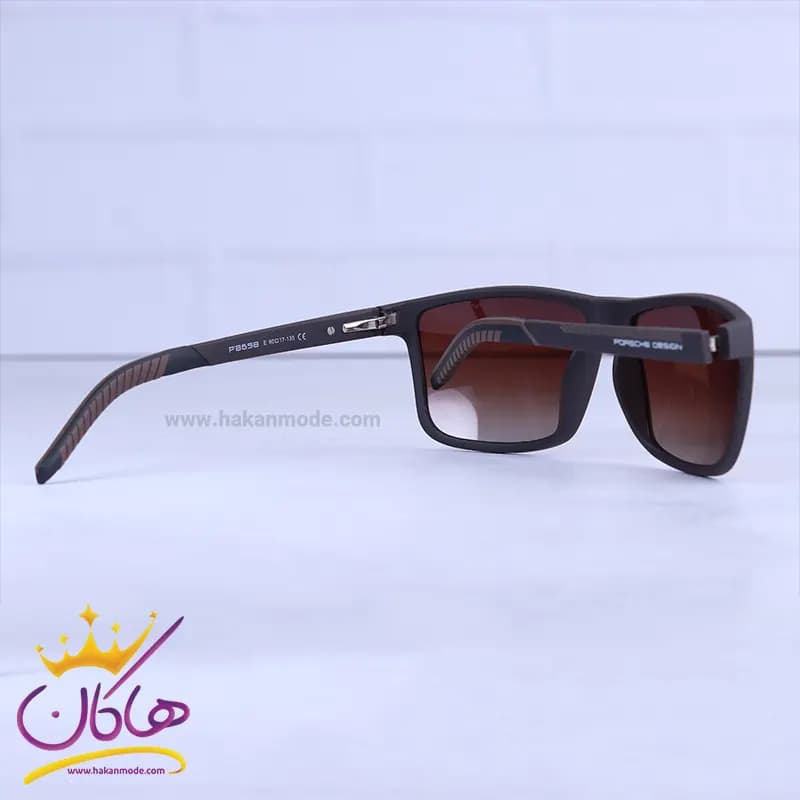 عینک آفتابی مردانه پورشه قهوه ای p 8658/1 — تصویر ۴