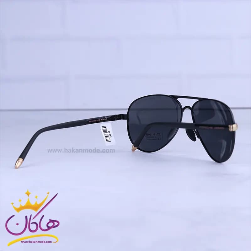 عینک آفتابی مردانه فلزی پورشه مشکی P 8702/3 — تصویر ۴