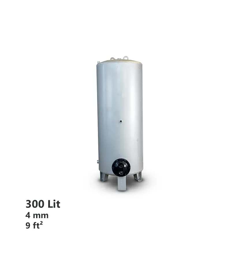منبع کویلدار 300 لیتری با ضخامت 4mm آراز صنعت