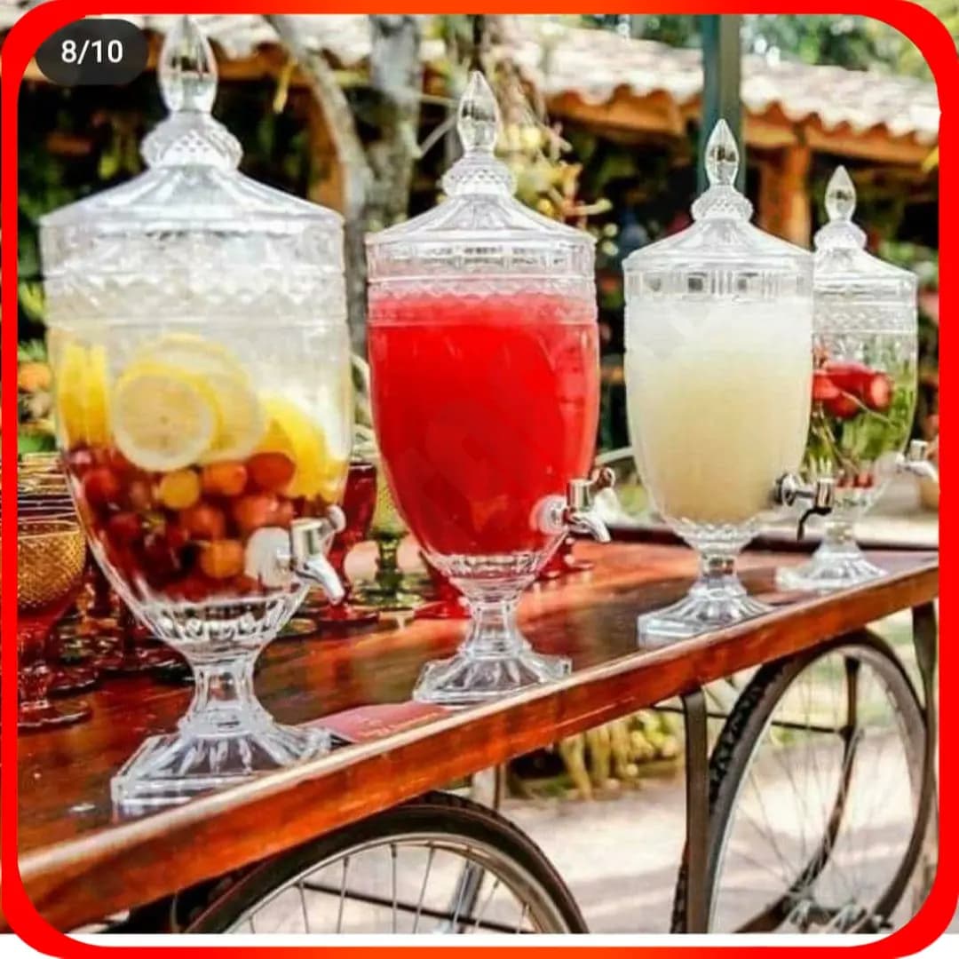 کلمن شیشهای 5.5 لیتری پایهدار