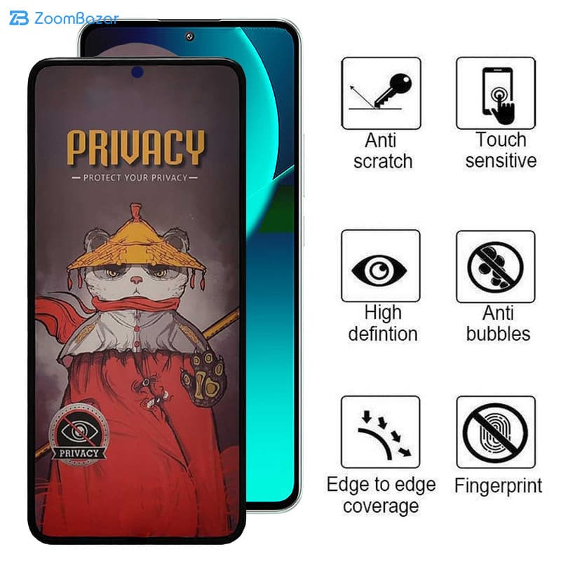 گلس پرایوسی اِپیکوی مدل Airbag مناسب برای گوشی موبایل شیائومی 13T Pro / 13T / Redmi K60 Ultra — تصویر ۲