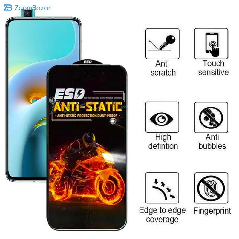گلس اِپیکوی مدل Fiery ESD مناسب برای گوشی موبایل شیائومی Redmi K30 Ultra / K30 Pro / K30i 5G / K30 5G / K30 4G — تصویر ۵