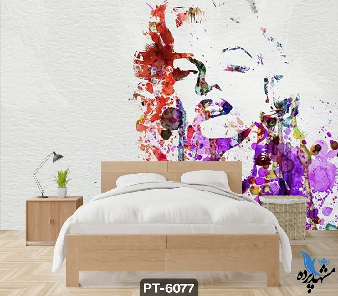 پوستر دیواری طرح فانتزی چهره مرلین مونرو کد PT-6077