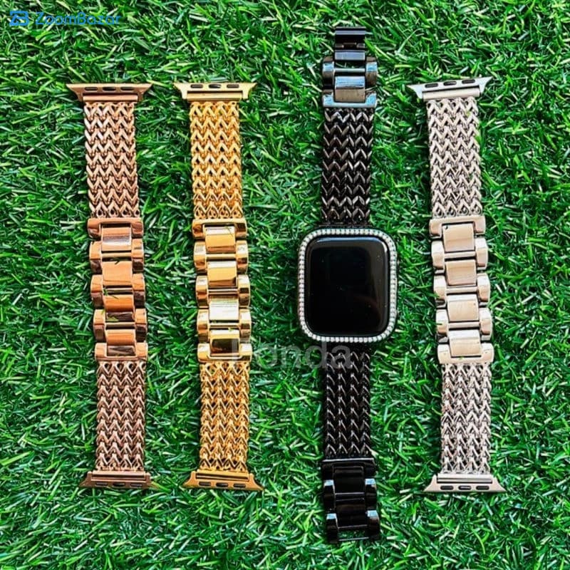 بند اپیکوی مدل Cartier luxury مناسب برای اپل واچ 42/44/45/49 میلی متری — تصویر ۶