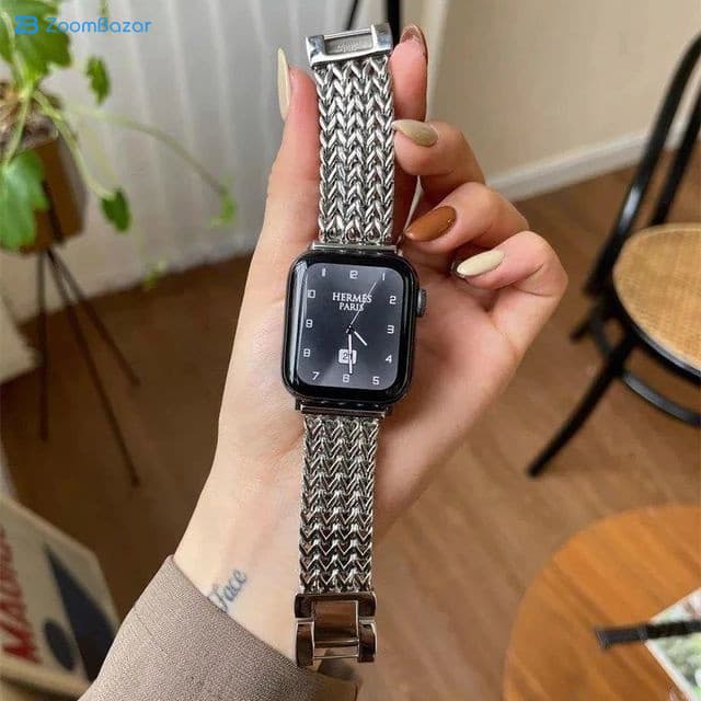 بند اپیکوی مدل Cartier luxury مناسب برای اپل واچ 42/44/45/49 میلی متری — تصویر ۵