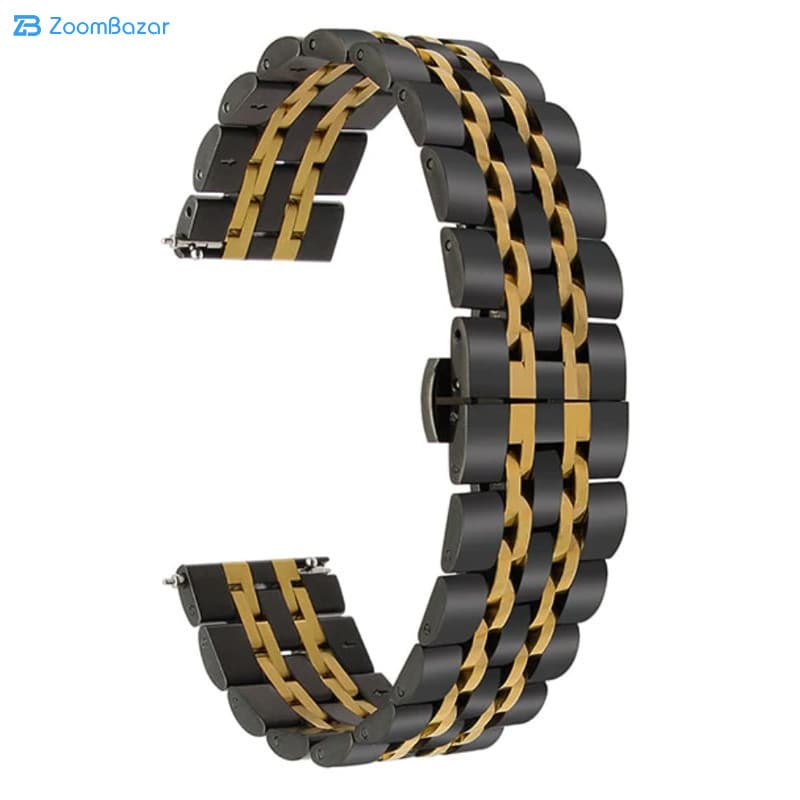 بند اپیکوی مدل StainLess-20mm Dual مناسب برای ساعت هوشمند سامسونگ Galaxy Watch 4/5/6/Active1/2 — تصویر ۷