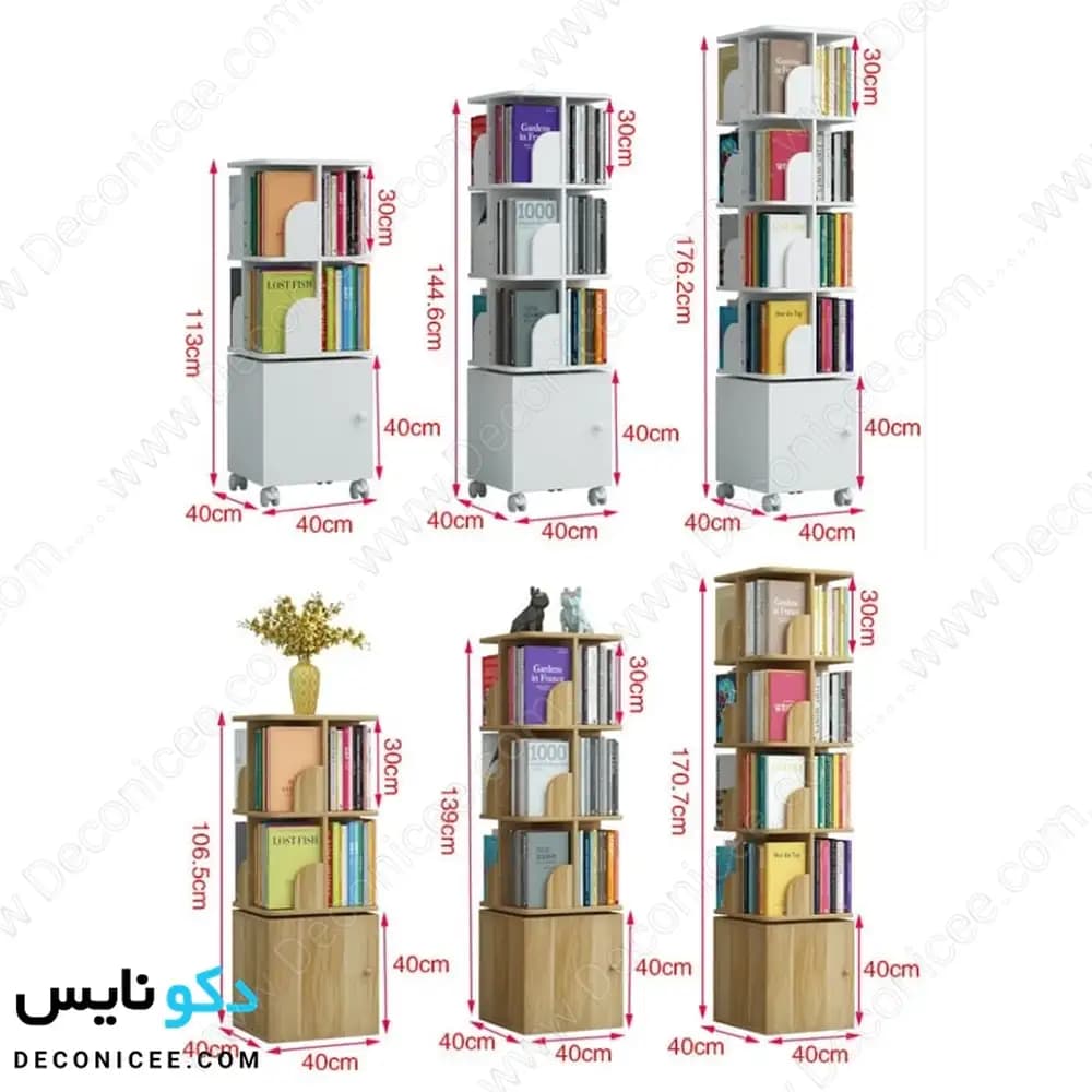 کتابخانه گردان مدل KG108 دکونایس — تصویر ۴