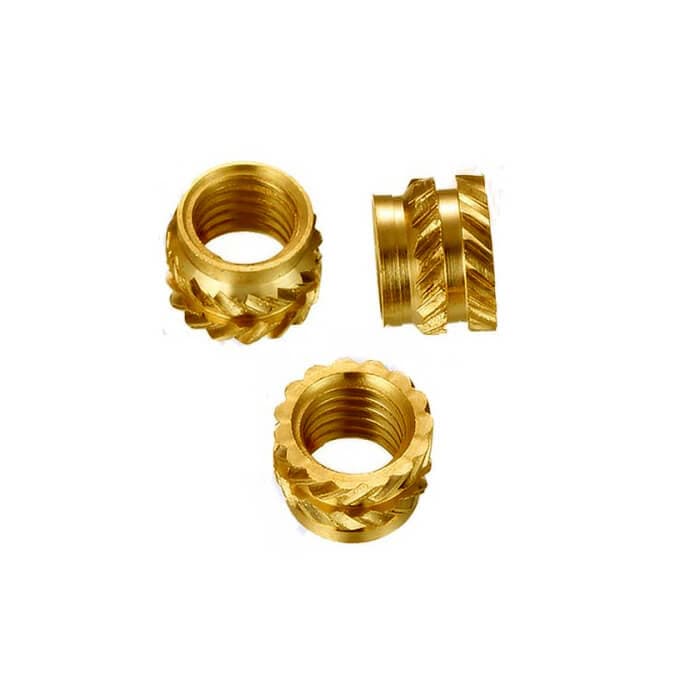 مهره برنجی آجدار خمیده M3*3*4.5