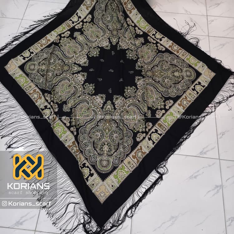 روسری نخی ترک کد Rs19481 — تصویر ۲