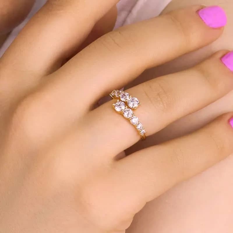 انگشتر زنانه ژوپینگ مدل XP000159 — تصویر ۳
