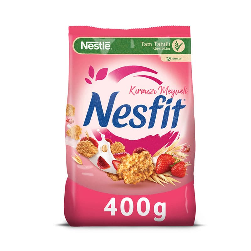 کورن فلکس رژیمی نسفیت توت فرنگی نایلونی 400 گرم