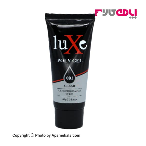 پلی ژل کلیر برند لوکسی شماره LUXE POLY GEL CLEAR 001