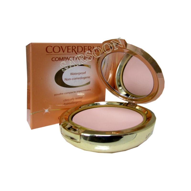 پنکک پوست نرمال کاوردرم (3) Coverderm Water Proof Comact Powder 10 g — تصویر ۲