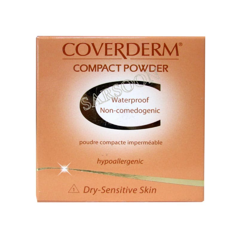 پنکک پوست چرب کاوردرم Coverderm Compact Power For Oily And Acneic Skin (1A) 10 g