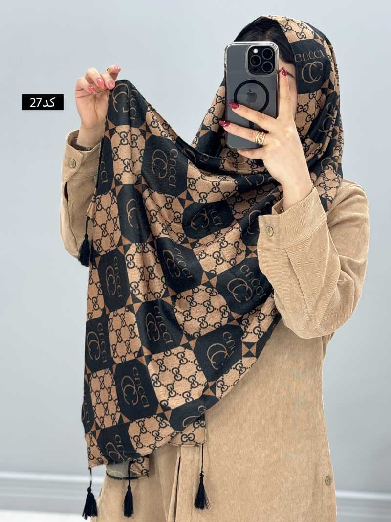 شال مخمل موهر کد ۶۴۹۹۸ — تصویر ۲