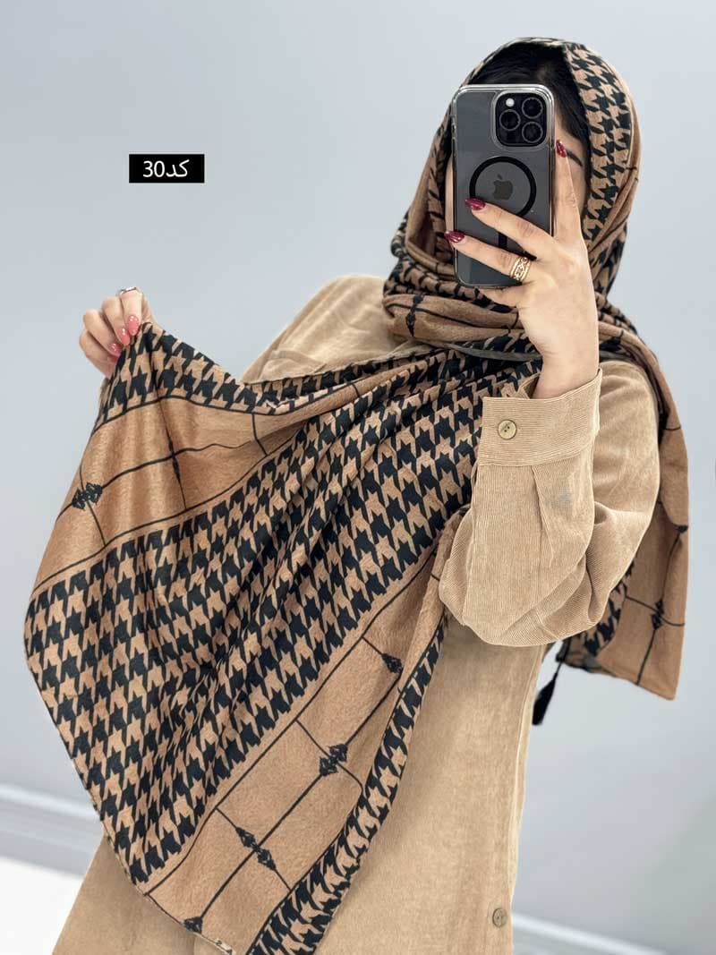 شال مخمل موهر کد ۶۴۹۹۸ — تصویر ۵