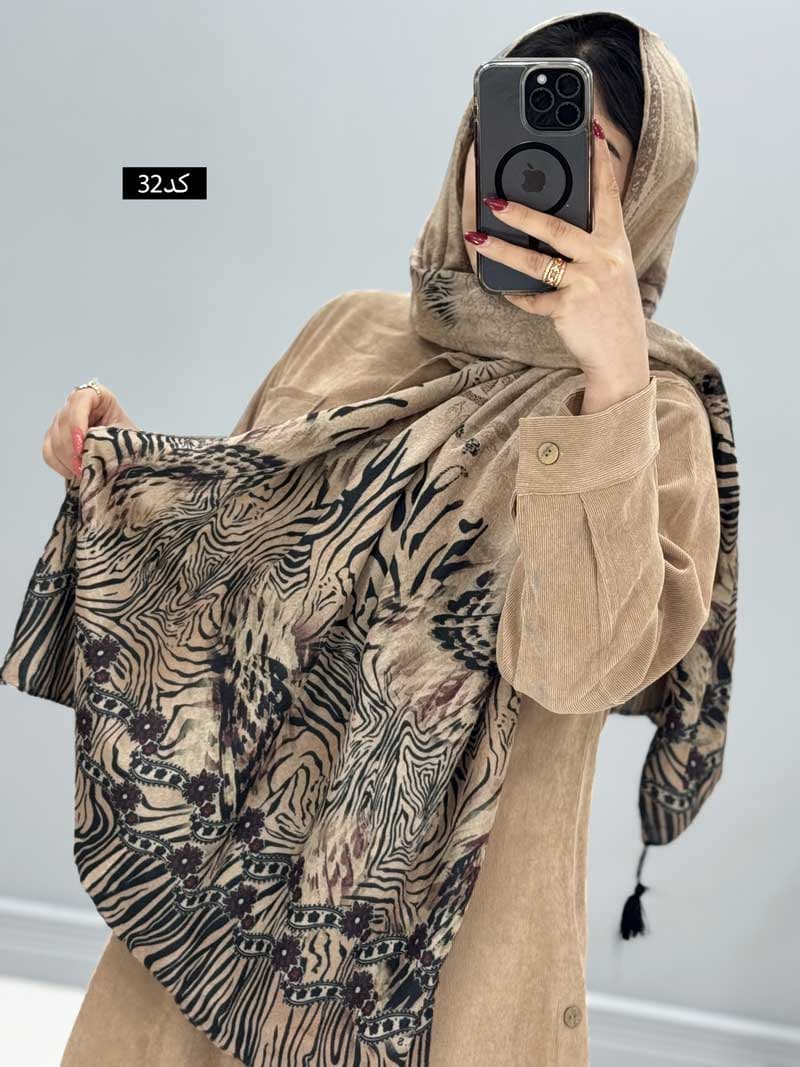شال مخمل موهر کد ۶۴۹۹۸ — تصویر ۷