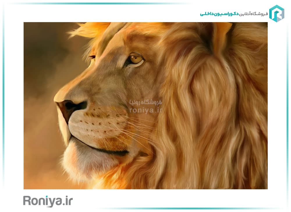 پوستر دیواری سه بعدی شیر کد RT-047