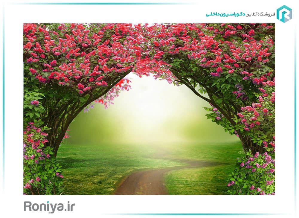 پوستر دیواری طاق رز مینیاتوری کد NT-148
