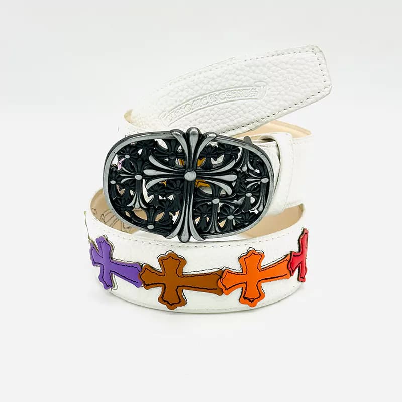 کمربند کروم هارتز پر صلیب کد 21 ( Chrome Hearts)