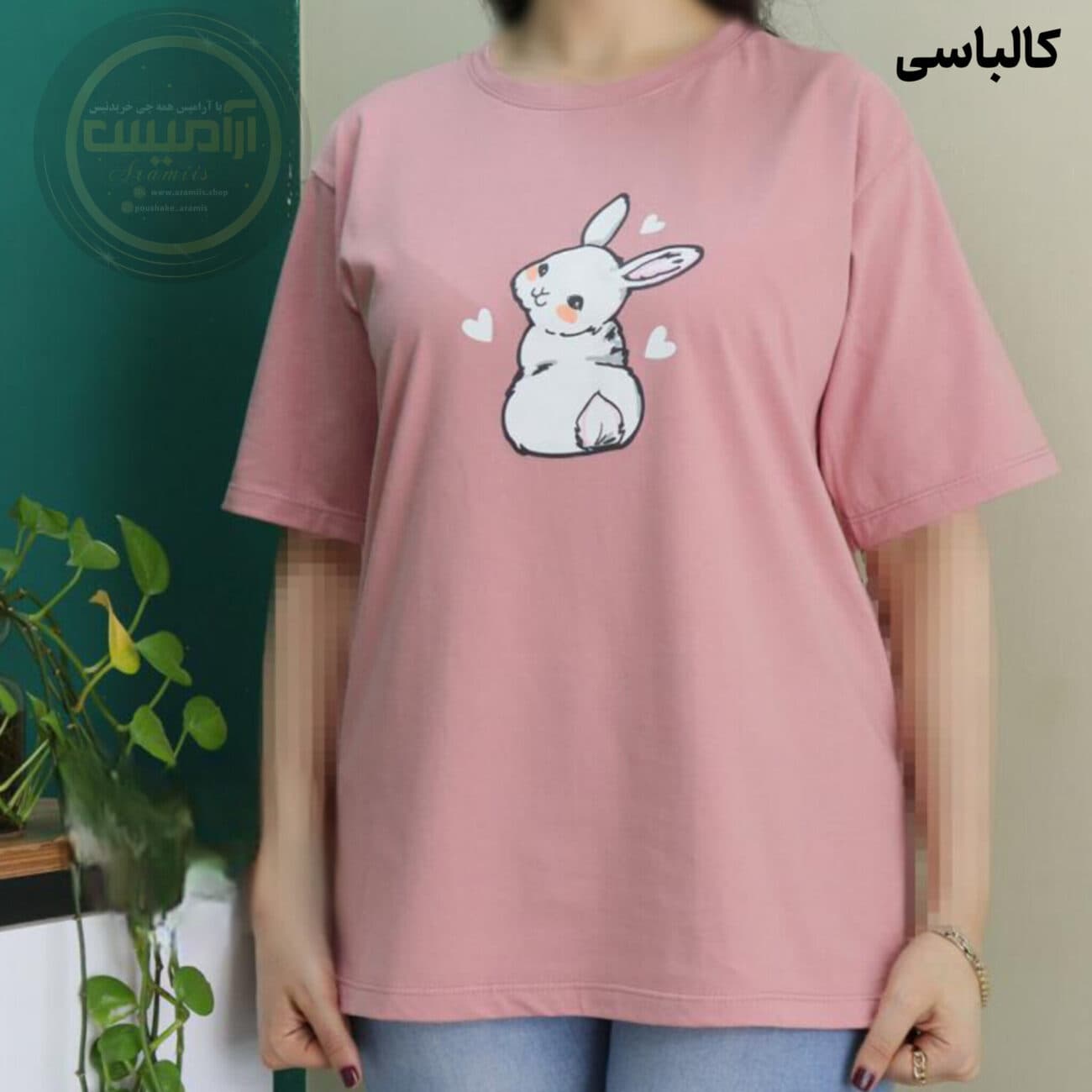 تیشرت باکسی خرگوش گوگولی — تصویر ۶