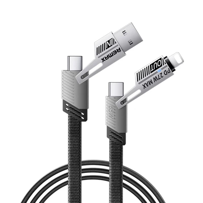 کابل تبدیل USB-C / USB به USB-C / لایتنینگ ریمکس مدل RC-C189 طول 1 متر کدm18975