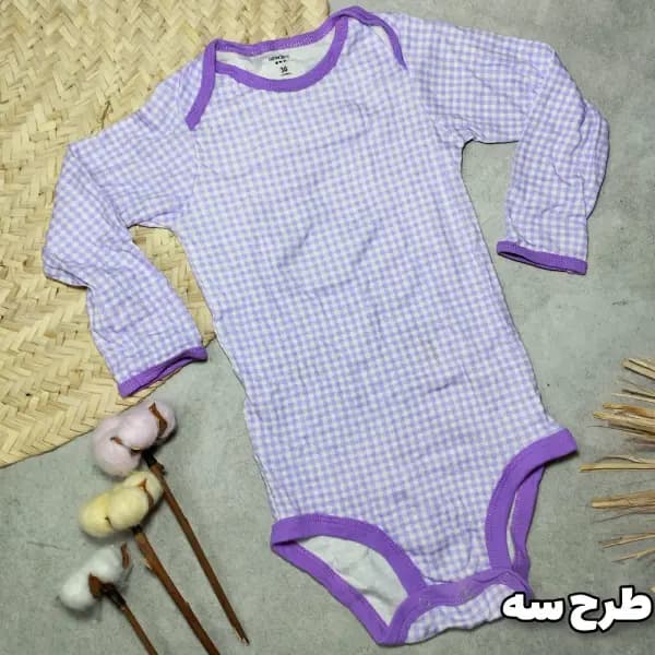 زیر دکمه دار آستین بلند کارترز دخترانه 36-24 ماه — تصویر ۴