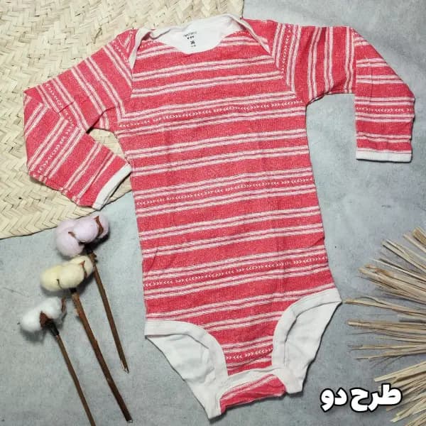 زیر دکمه دار آستین بلند کارترز دخترانه 36-24 ماه — تصویر ۳