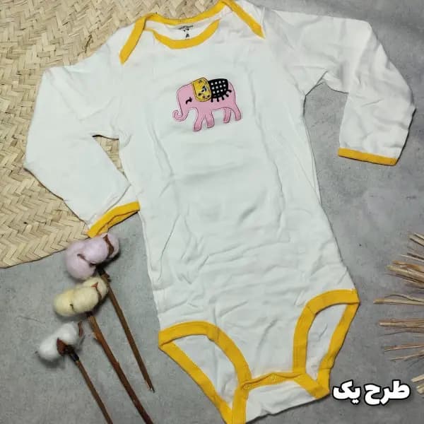 زیر دکمه دار آستین بلند کارترز دخترانه 36-24 ماه — تصویر ۲