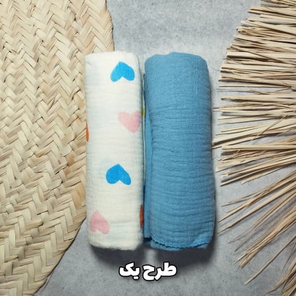 خشکن نوزادی موسلین دو عددی tatinest — تصویر ۲