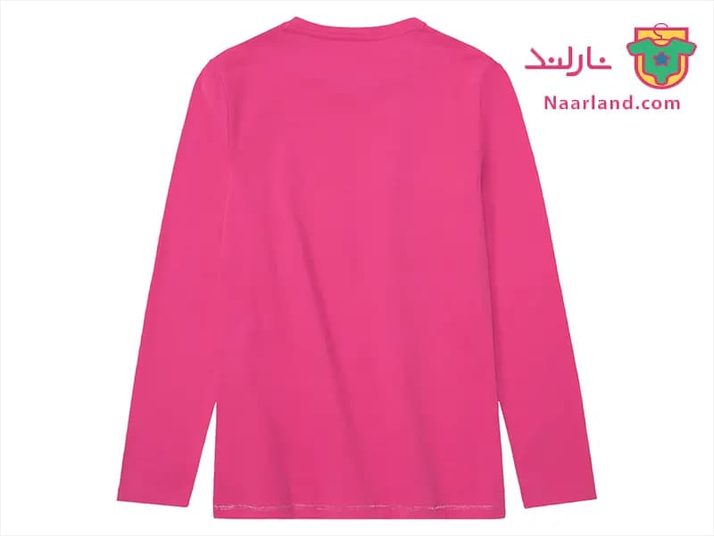 تیشرت آستین بلند QS آلمان ، رنگ صورتی گلدار — تصویر ۳