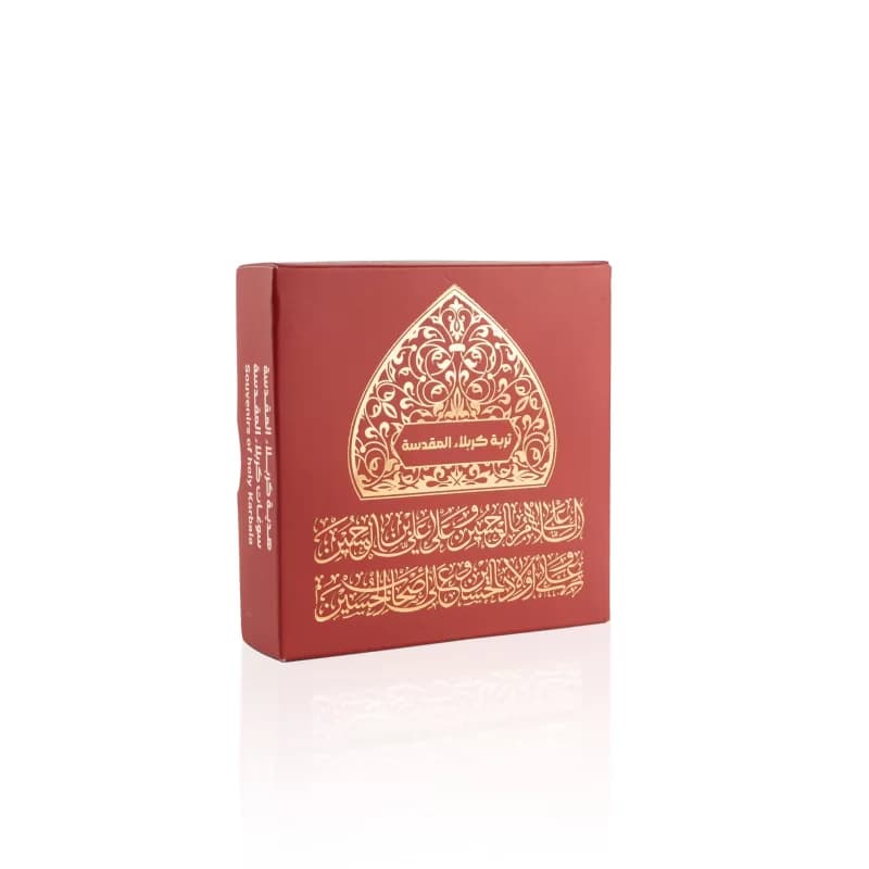 مهر تربت کربلا طرح محراب اندازه ۷در۸سانت-جعبه ۱۱در۱۱سانت کد 104357 — تصویر ۲