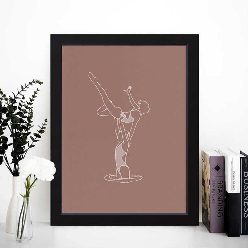 تابلو مدل مینیمال Ballet باله کدm2615-b — تصویر ۴