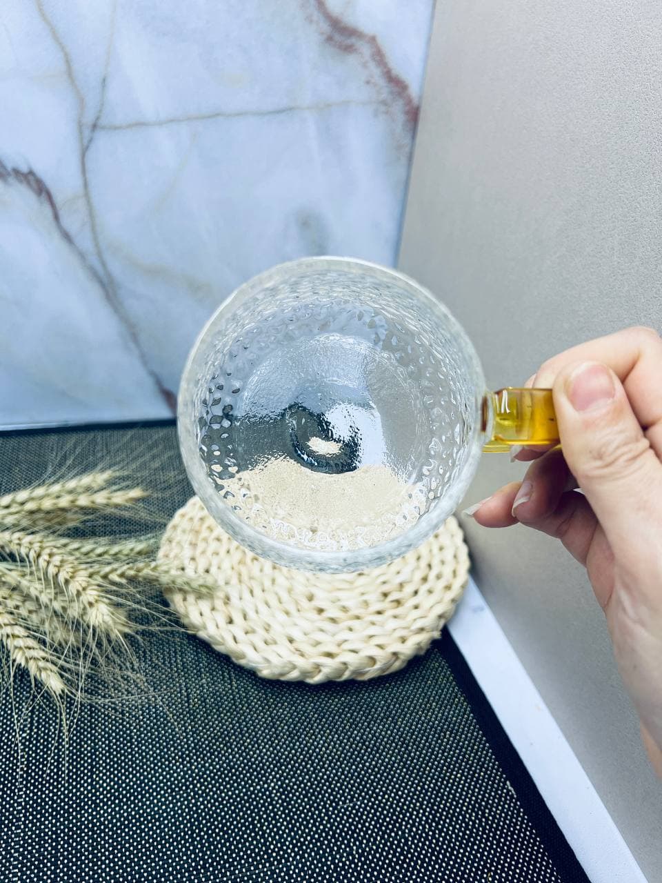 لیوان پیرکس دسته طلایی شعله مستقیم و آنتی شوک XD350 — تصویر ۵
