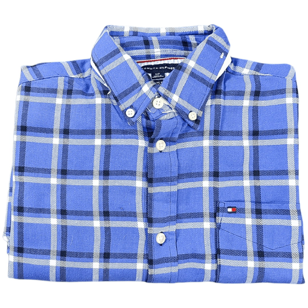 پیراهن مردانه پشمی چهارخونه TOMMY — تصویر ۳