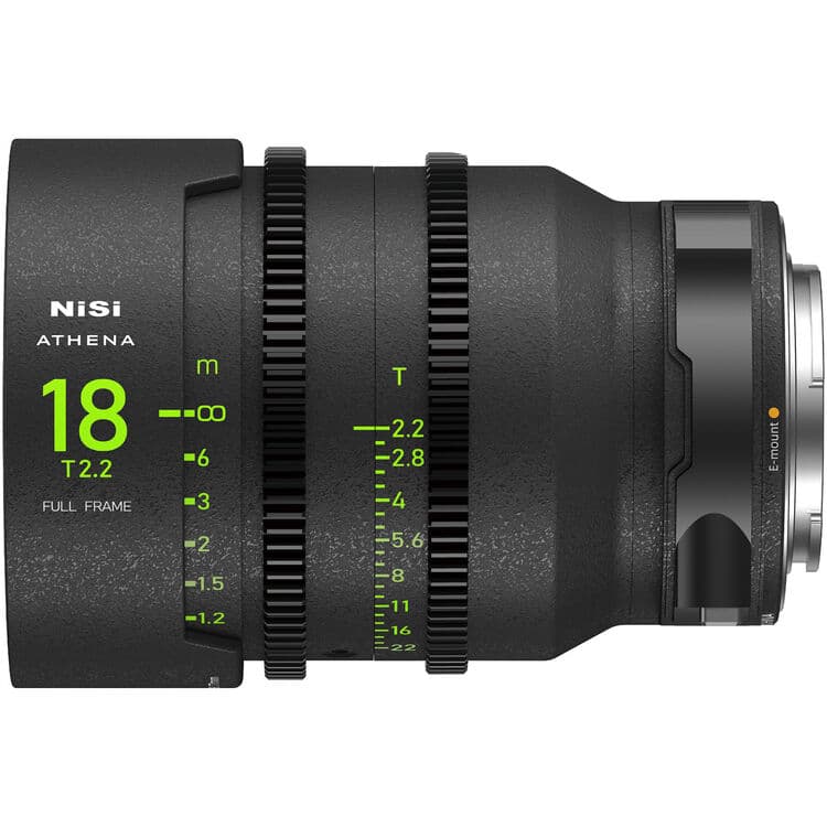 لنز سینمایی آتنا پرایم نیسی Nisi Athena Prime 18mm T2.2 (مانت E-RF-PL-G-L ، فیلتر Drop In )