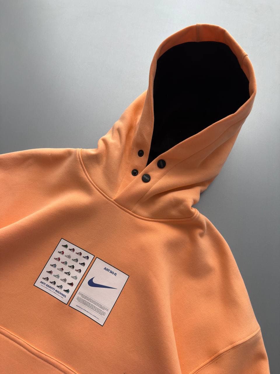 هودی برند ABES طرح Nike نارنجی کد HO105C — تصویر ۲