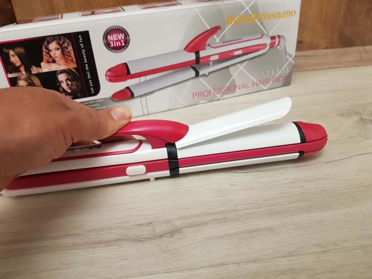 حالت دهنده مو سه کاره بایبلیس نانو مدل ST-3303 — تصویر ۴
