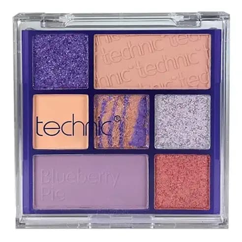 پالت سایه چشم 7 رنگ بلوبری پای تکنیک مات و شاین Technic Blueberry Pie Eyeshadow Palette