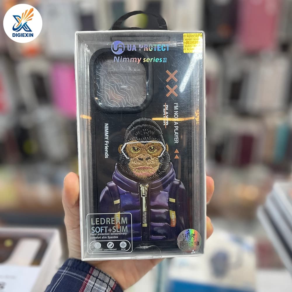 کاور UAPROTECT طرح گلدوزی مناسب برای آیفون 15 پرومکس — تصویر ۲