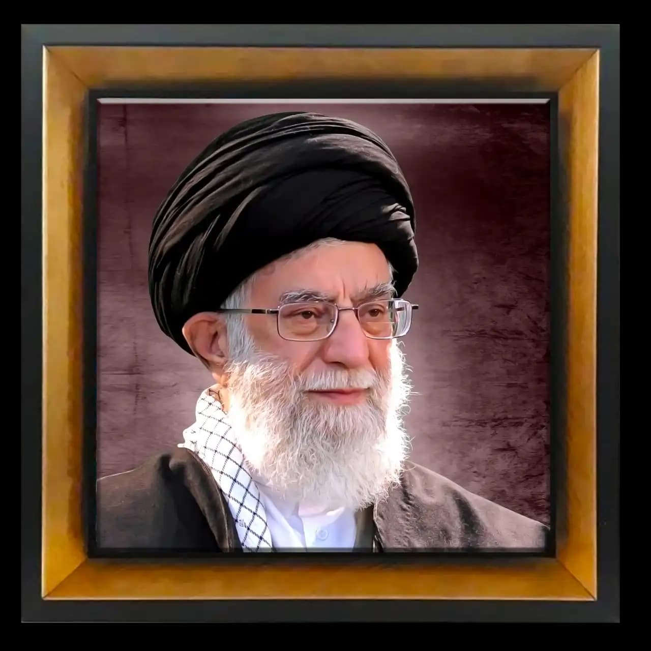 تابلو کاشی شهید آیت الله خامنه ای مدل 2V 4
