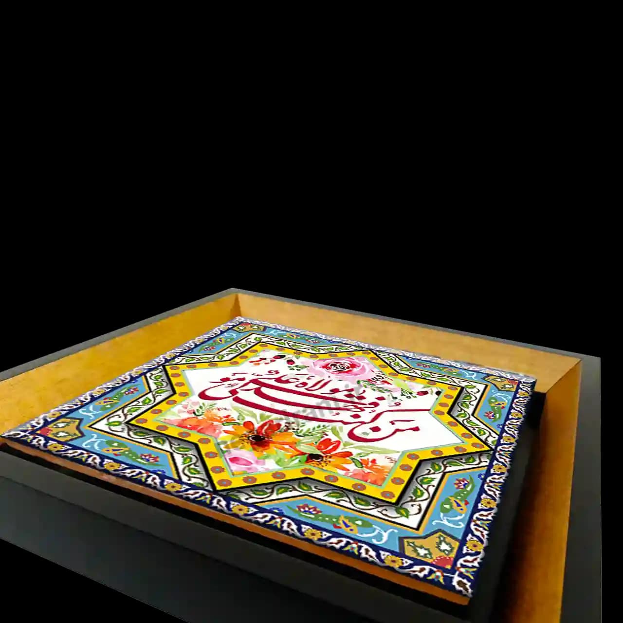 تابلو کاشی من کنت مولا فهذا علی مولا 2D 164 — تصویر ۳