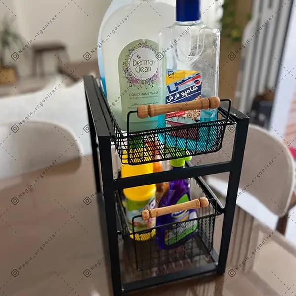 استند فلزی نظمدهنده آشپزخانه ۳ طبقه — تصویر ۲
