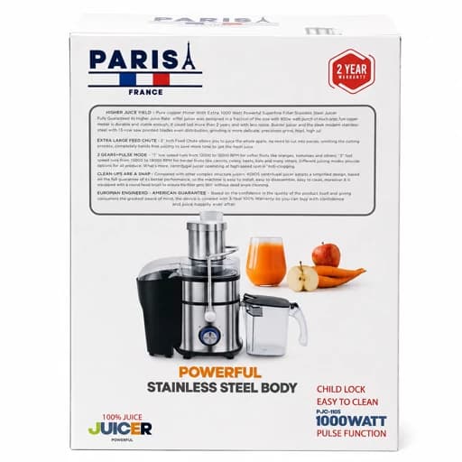 آبمیوه گیر پاریس مدل PJC-1105 — تصویر ۲