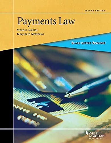 و دانلود نسخه کامل کتاب زبان اصلی Black Letter Outline on Payments Law (Black Letter Outlines) 2nd Edition PDF | دانلود کتاب خارجی