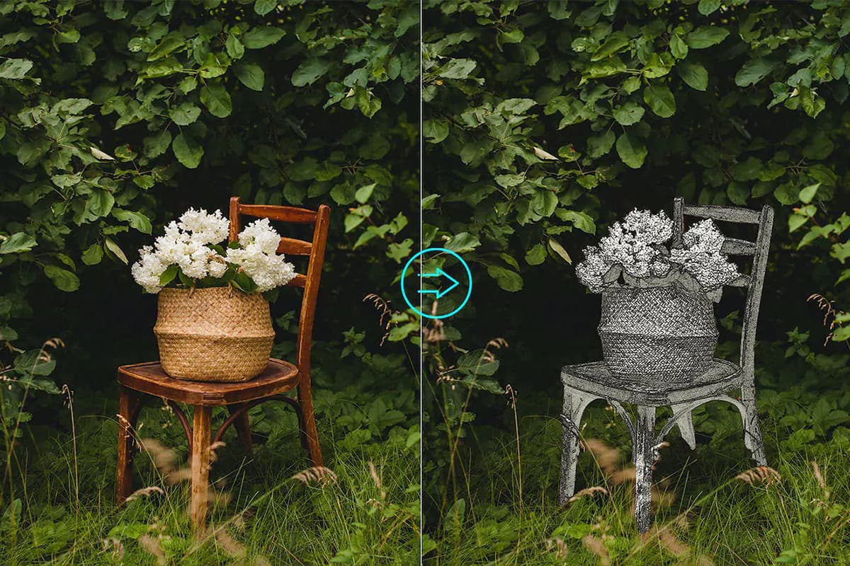 اکشن فتوشاپ تبدیل عکس به نقاشی موضوعی — تصویر ۸